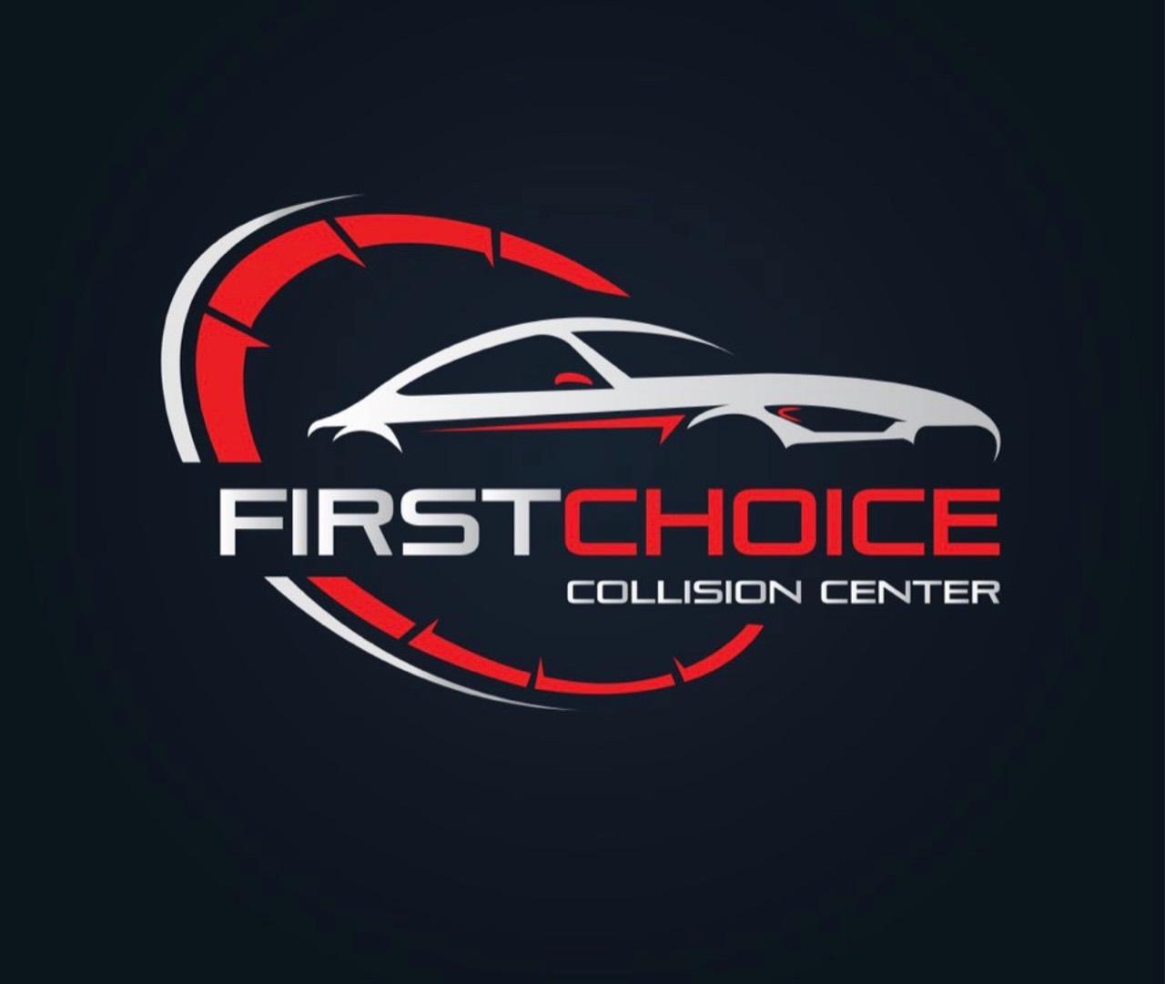 First Choice Collision Center — official red and silver car logo